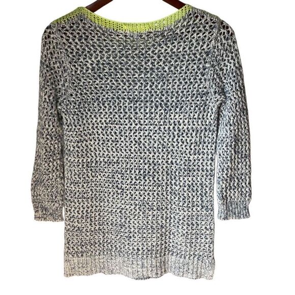 Two by Vince Camuto Open Knit 3/4 Sleeve Sweater, XS - Picture 11 of 16